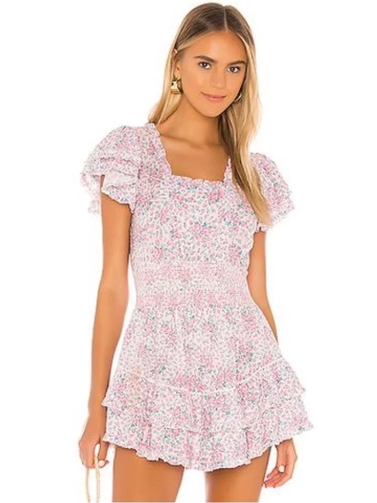 LoveShackFancy Dresses & Skirts - LoveShackFancy Pink Mini Dress Stanton | EUC | Size XS
